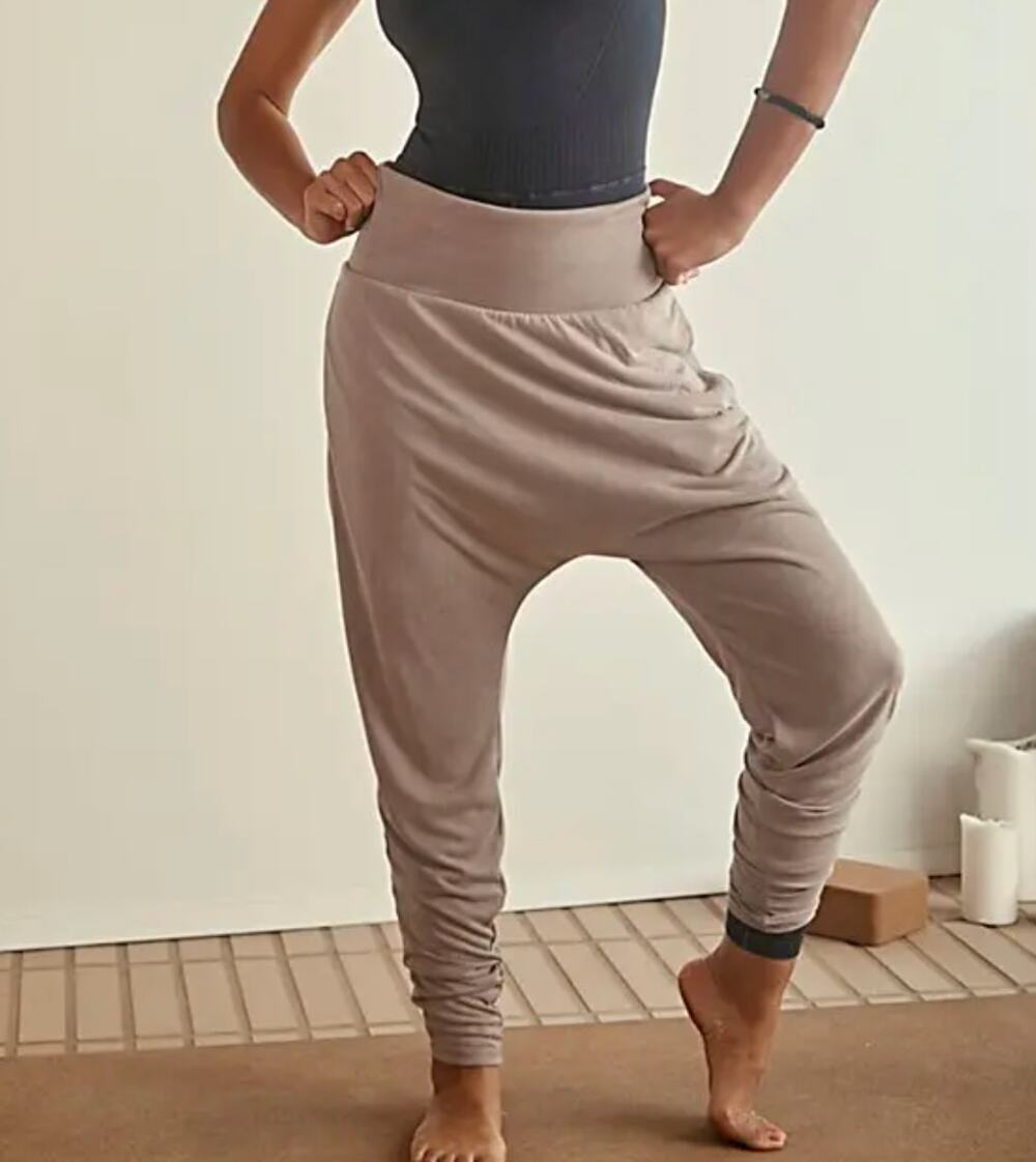 FP Movement Free People Echo Harem Pants Taupe Tan High Rise Jogger XS
